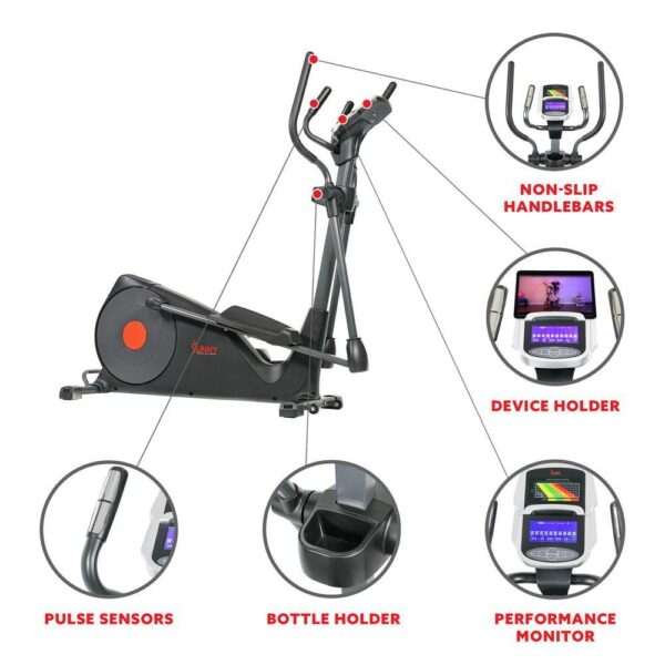 Sunny Health & Fitness Pre-Programmed Elliptical Trainer - SF-E320001 - Image 3